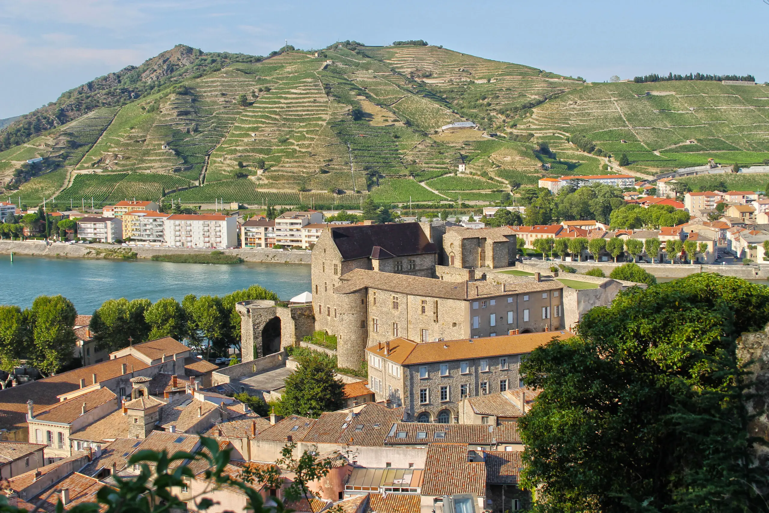 The Rhône valley seen from Tournon-sur-Rhône